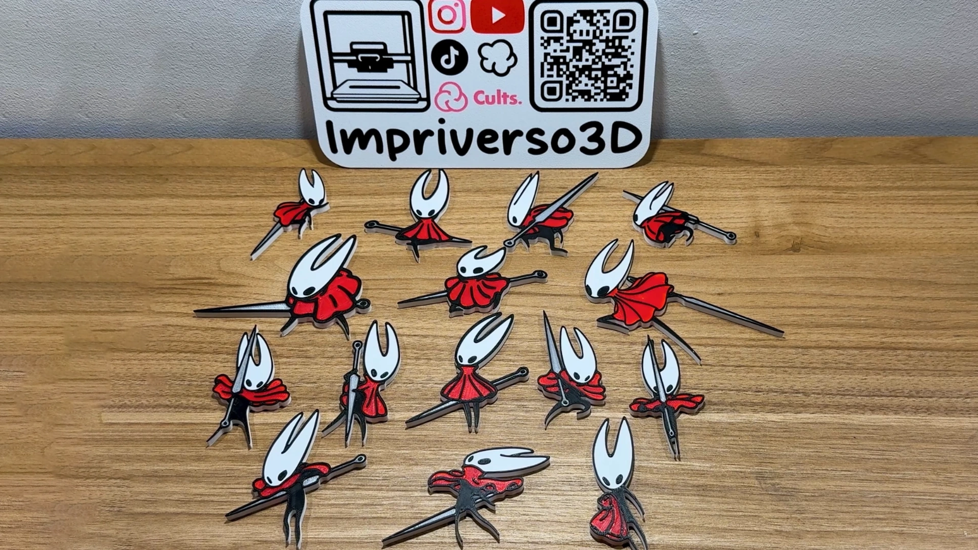 Colección de imanes de Hornet impresos en 3D